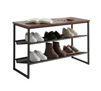 Relaxdays Shoe rack with shelf