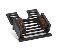 Relaxdays Shoe Scraper, Made of Cast Iron, with Brushes, Boot Jack, Antique Design, Outdoor Area, Shoe Cleaner, Black