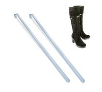 Relaxdays Shoehorn Set of 2, 70 cm Long, Metal Spoon, Stable, Hanging, Shoe Horn Aid for Boots, Helper, Silver, 80% iron 20% aluminium, 2-Set