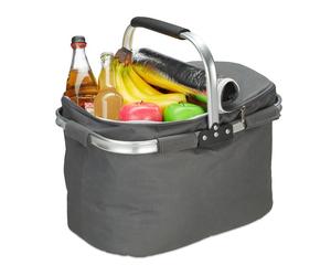 Relaxdays Shopping basket with cooling function