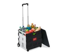 Relaxdays Shopping Trolley with Lid