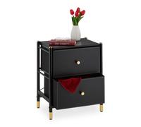 Relaxdays Side Cabinet with 2 Drawers