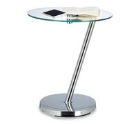 Relaxdays Side table made of metal and glass