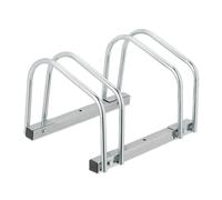 Relaxdays Silver Bike Rack for 2 Bicycles