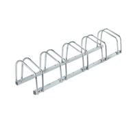 Relaxdays Silver Bike Rack for 5 Bicycles