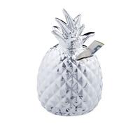 Relaxdays Silver Pineapple Savings Bank