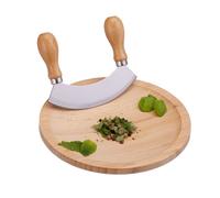 Relaxdays Single-edged cradle knife with board
