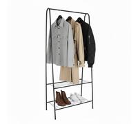 Relaxdays Slim coat rack with 2 shelves