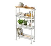 Relaxdays Slim niche trolley 4 tiers
