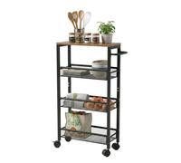 Relaxdays Slim niche trolley 4 tiers