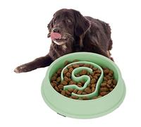 Relaxdays Slow Feeder Bowl, 100% plastic, Green, 650 ml