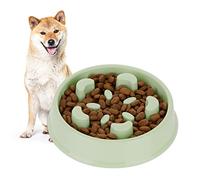Relaxdays Slow Feeder Bowl, Green, 600 ml