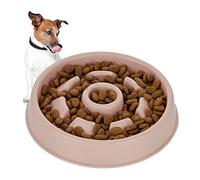 Relaxdays Slow Feeder Bowl, Pink, 550 ml