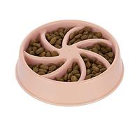 Relaxdays Slow Feeder Bowl, Pink, 600 ml