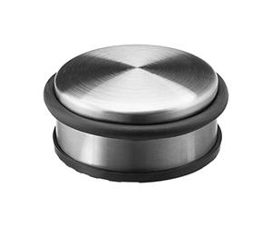 Relaxdays Small Stainless Steel Door Stop With Rubber Ring Doorstop