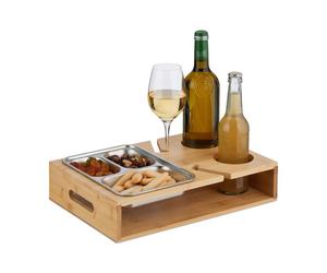 Relaxdays Snack Holder with Stainless Steel Tray