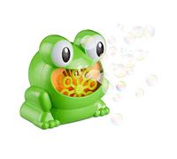 Relaxdays Soap Bubble Maker “Frog,” 13 cm Bubble Machine for Birthdays and Weddings, Mini Blower, Green