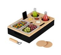 Relaxdays Sofa Snack Tray with Accessories