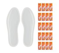 Relaxdays Sohlenwärmer Paar 20 Pairs Size L Heat Insoles for Shoes 8 Hours Feet Air Activated Self Warming White, L