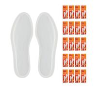 Relaxdays Sohlenwärmer Paar 20 Pairs Size M Heat Insoles for Shoes 8 Hours Feet Air Activated Self Warming White, M