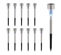 Solar lights Outdoor LED Lamps Wireless Pathway Lighting Cool White Waterproof