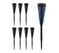 Relaxdays Solar Torches Set with Luminous Effect