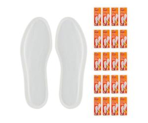 Relaxdays Sole Warmers, 20 Pairs, Size 44 to 46, Heating Inserts for Shoes, Air Activated for 8 Hours, Ski Trip, White