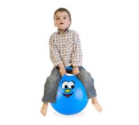Relaxdays Space Hopper for Kids, with Handle, Ø 45 cm, for Indoors & Outdoors, Weight Capacity up to 150 kg, Blue Colour