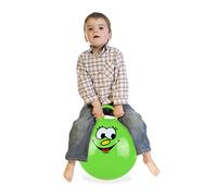 Relaxdays Space Hopper for Kids, with Handle, Ø 45 cm, for Indoors & Outdoors, Weight Capacity max 150 kg, Green Colour