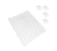 Relaxdays Spiked Repellent Mats, Set of 5 for Marder & Cat, Protect Flower Beds and Plants, Plastic, White, 30x40 cm