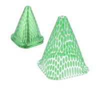Relaxdays Spotted Green Plant Cone in a Set of 48