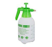 Relaxdays Spray Bottle, 2 litres Volume, Nozzle with Mist & Stream, Scale, Refillable, Plastic, 30x17x13 cm, White/Green