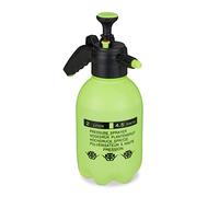 Relaxdays Spray Bottle, 2 litres Volume, Nozzle with Mist & Stream, Scale, Refillable, Plastic, 34x24x13 cm, Green/Black