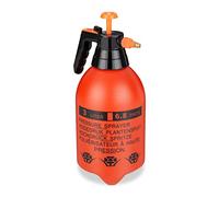 Relaxdays Spray Bottle, 3 Litre Volume, Nozzle for Mist & Stream, Scale, Refillable, Plastic, 35x17.5x14 cm, Green/Black