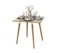 Relaxdays Dining table with bamboo legs