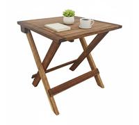 Relaxdays Square folding acacia table