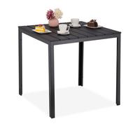 Relaxdays Square garden table in wood look