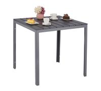 Relaxdays Square garden table in wood look