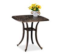 Relaxdays Square Garden Table Vintage Design