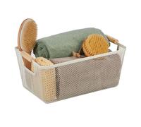 Relaxdays Square Wire Storage Basket with Handles