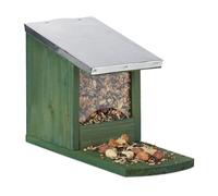 Relaxdays Squirrel Feeder with Metal Roof