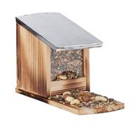 Relaxdays Squirrel Feeder with Metal Roof