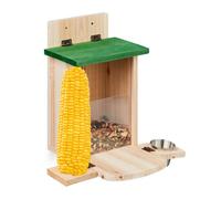 Relaxdays Squirrel Feeder with Water Bowl