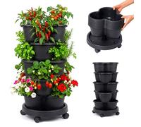 Relaxdays Stackable 5-tier tower
