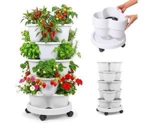 Relaxdays Stackable 5-tier tower