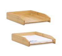 Relaxdays Stackable Letter Tray Set of 2