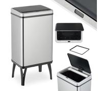 Relaxdays Stainless Steel Bin with Sensor