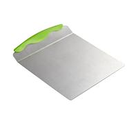 Relaxdays Stainless Steel Cake Lifter and Server, Square Cake Tray, XL Baking Peel with Handle, W x D: app. 20 x 24 cm, Silver