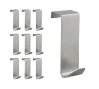 Relaxdays Stainless Steel Door Hook Set of 5