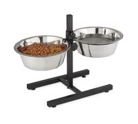 Relaxdays Stainless Steel Feeding Bowl Set